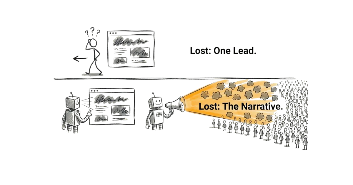 AI accelerates how average your site is