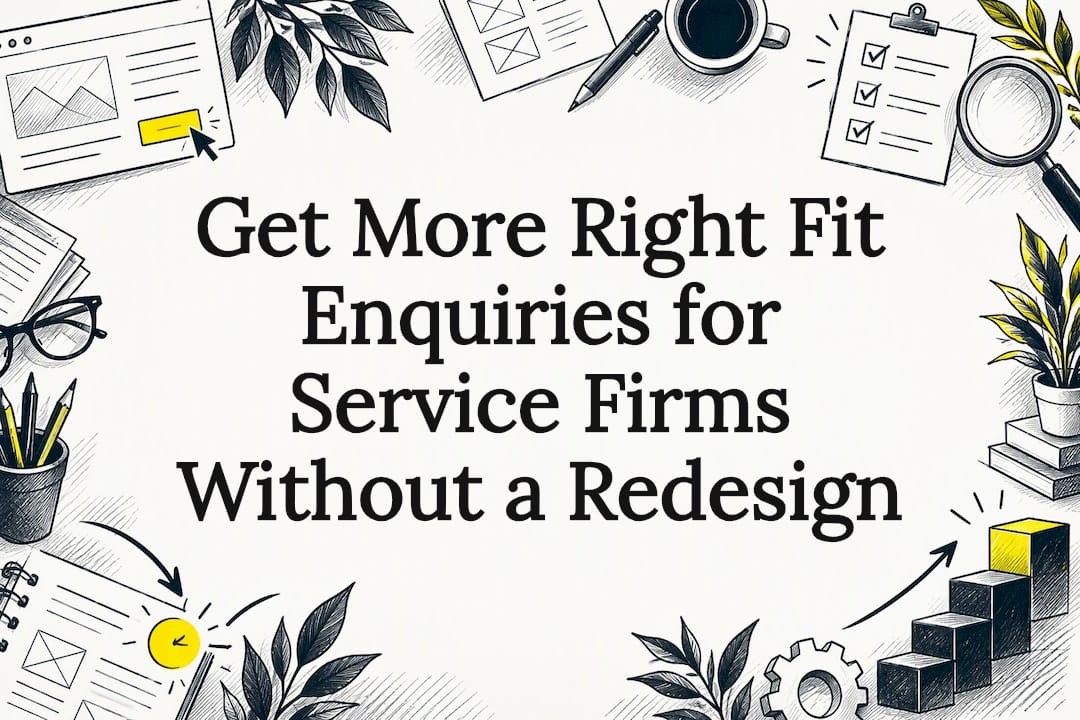 Decorative homepage conversion title card