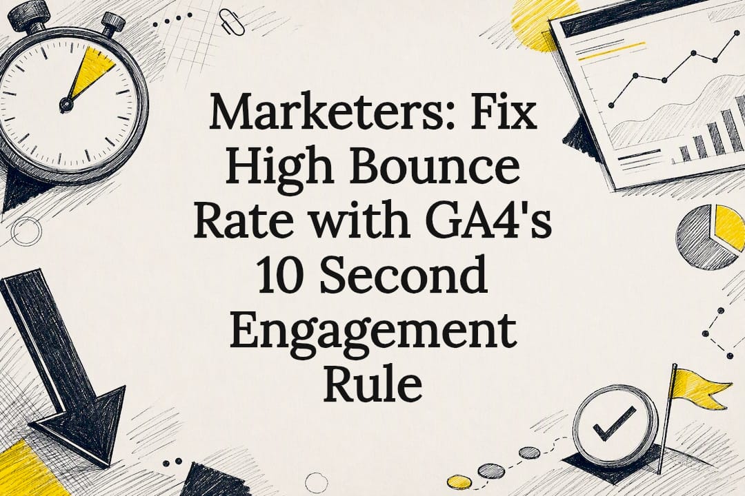 GA4 bounce rate title card illustration