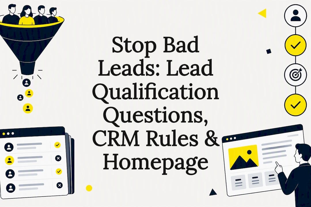 Lead qualification and CRM title card